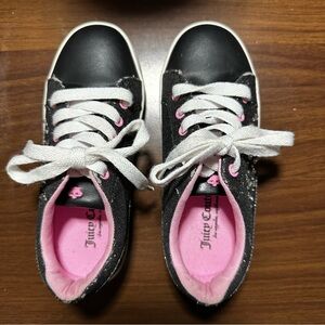 Juicy Couture Kids Sneakers in Black and Pink. Size 12 girls.